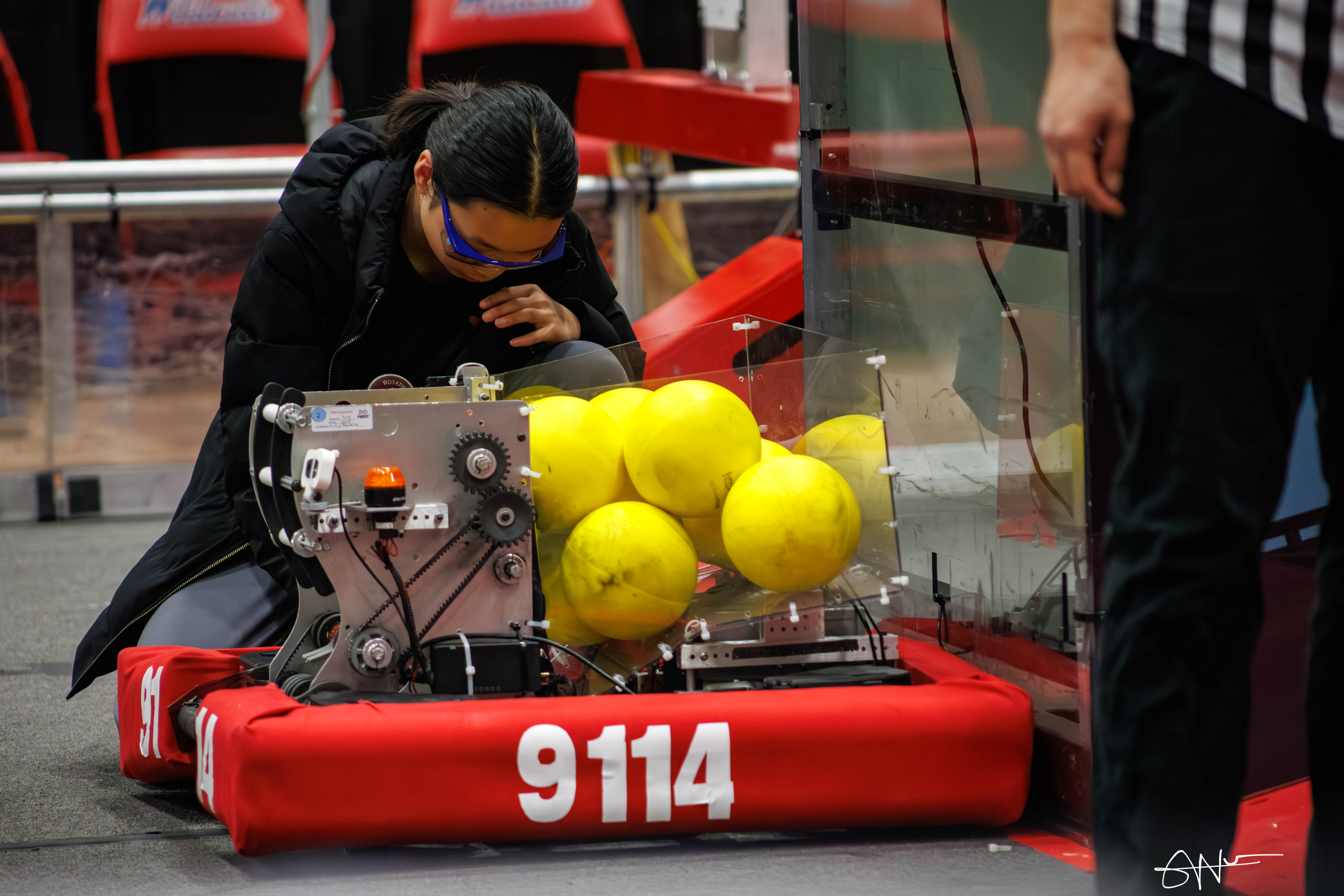 Rotationaries electrical team at work