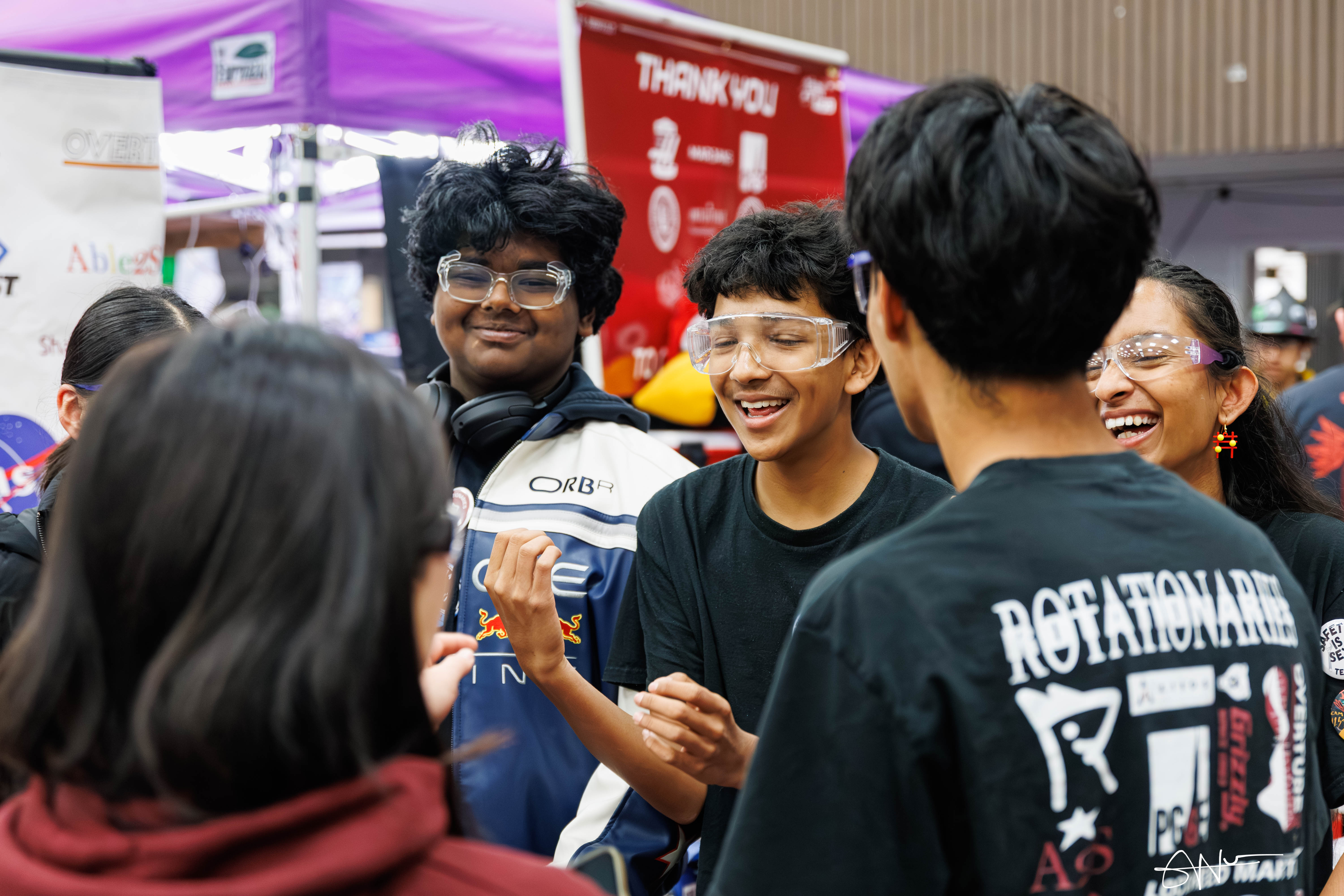 Rotationaries outreach at a community event
